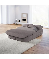 Streamdale Furniture 75" Foldable Sofa Bed with Blanket