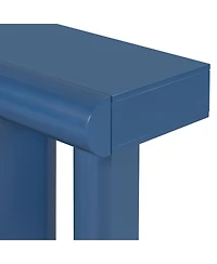 Streamdale Furniture Modern Blue Entryway Table with Drawers & Geometric Legs