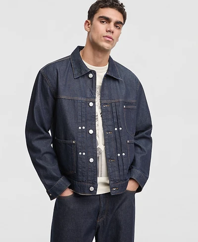 Mode of One Men's Relaxed-Fit Riverside Trucker Jacket, Macy's Exclusive
