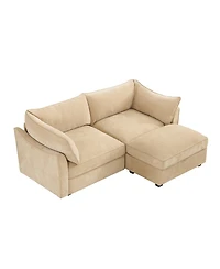 Streamdale Furniture 2-Seater Sofa with Storage Footstool
