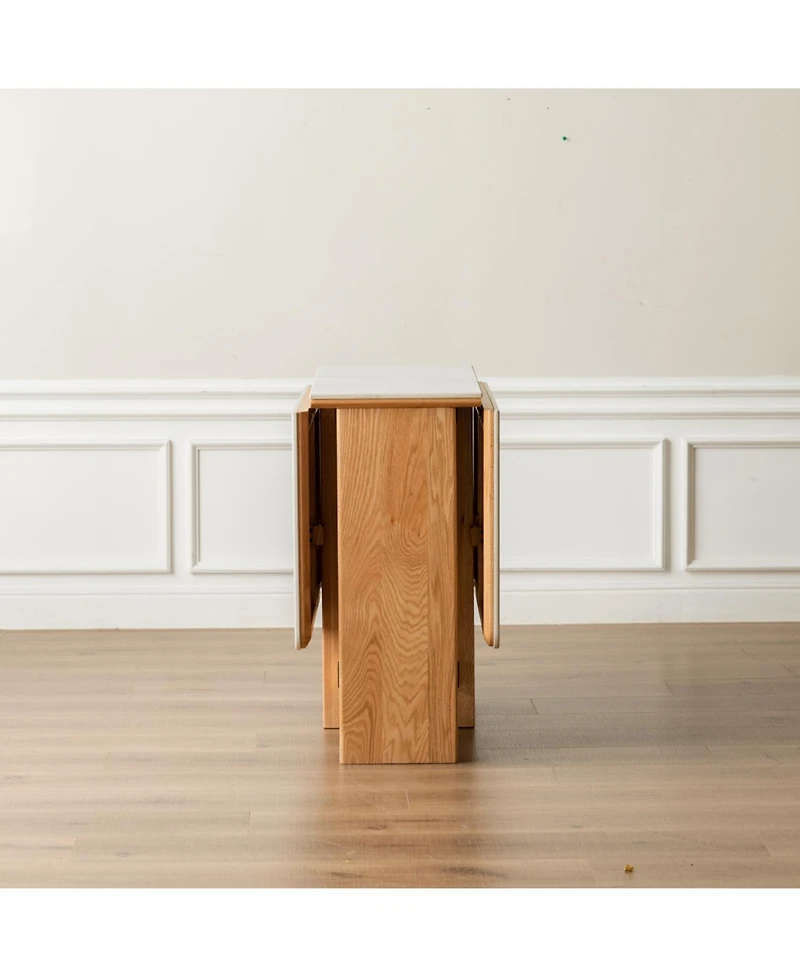 Streamdale Furniture Streamdale Oak Extending Dining Table Rock Slab Top 4-6 People