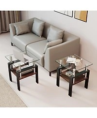 Streamdale Furniture 2 Modern Glass Tea/Coffee Tables