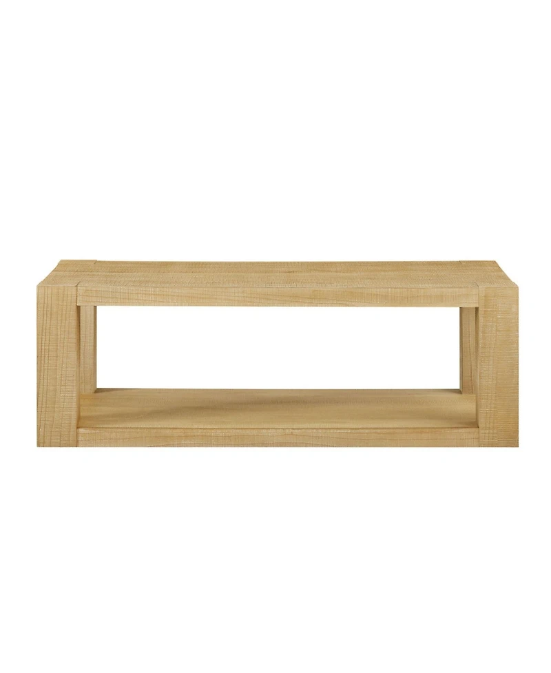 Streamdale Furniture Streamdale Modern 48" Rectangular 2-Tier Coffee Table