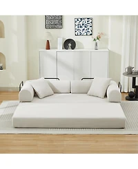 Streamdale Furniture Folding Sofa Bed 78.5" Convertible Couch with Pillows