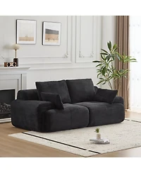 Streamdale Furniture Modern Memory Foam Corduroy Sectional Sofa