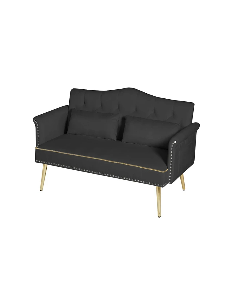 Streamdale Furniture Velvet Loveseat Sofa