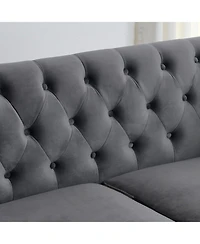 Streamdale 3-seater + 3-seater Combination sofa.Velvet Grey