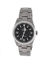 Pre-Owned Rolex Oyster Perpetual Explorer Automatic Watch in Stainless Steel 40mm