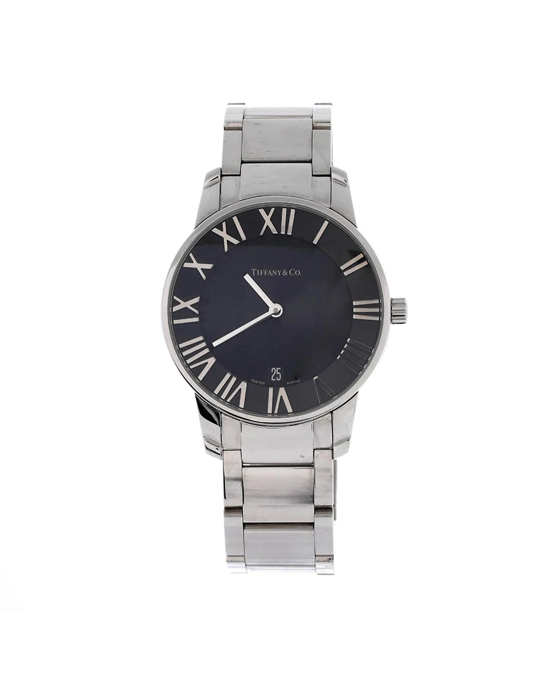 Pre-Owned Tiffany & Co Atlas 2-Hand Quartz Watch in Stainless Steel 37mm