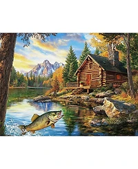 SunsOut Lake house 500 piece Jigsaw Puzzle for Adults