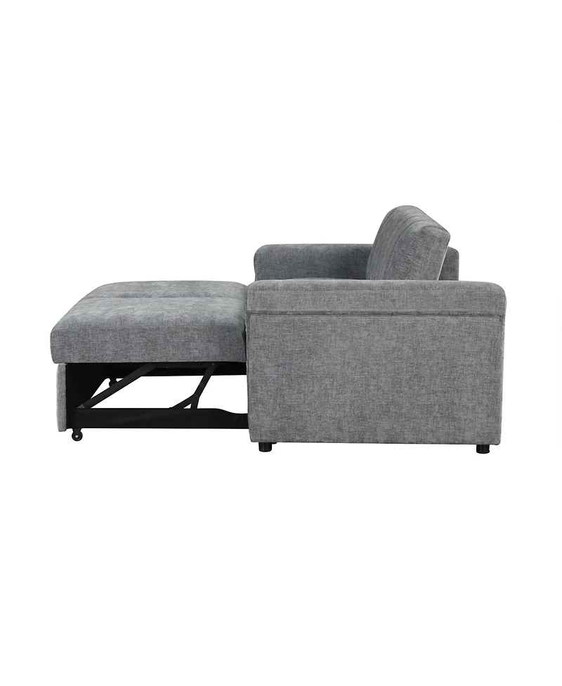 Streamdale Furniture Convertible Soft Cushion Sofa Pull Bed, for Two People to Sit On