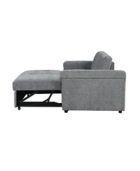 Streamdale Furniture Convertible Soft Cushion Sofa Pull Bed, for Two People to Sit On