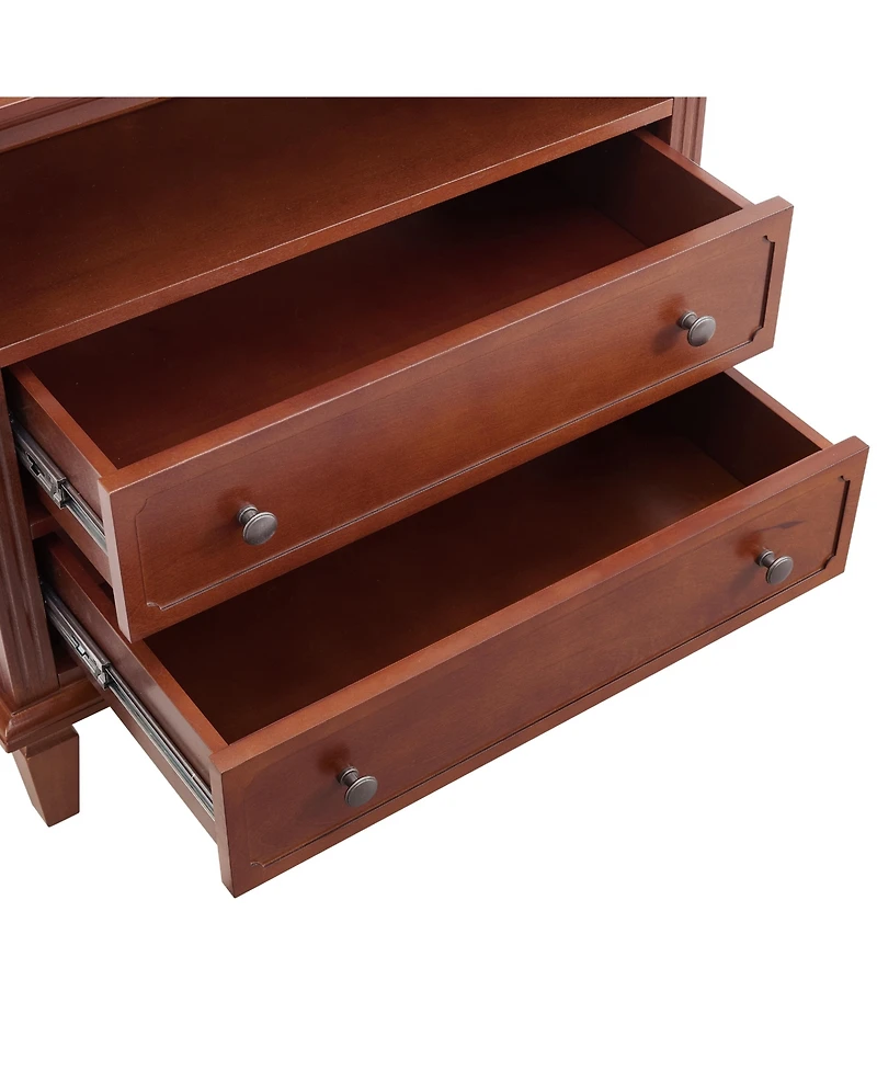 Streamdale Furniture Nightstand with Charging Station and Drawers