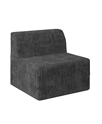 Streamdale Furniture Modern Corduroy Couch Single-Seat Sectional Sofa