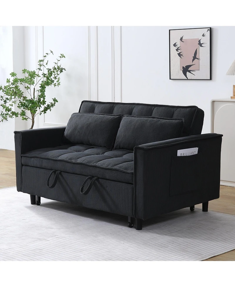 Streamdale Furniture 54.3" Double Buffer Broaching Machine Dark Gray