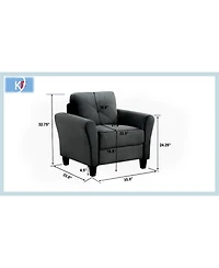 Streamdale Furniture Comfortable Sectional Couch & Sofa for Small Spaces