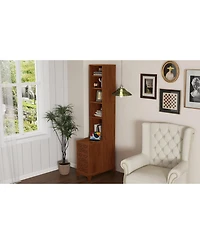 Streamdale Furniture End Table with 3 Drawers & 4 Shelves