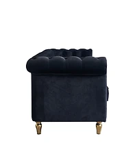 Streamdale Furniture Chesterfield Velvet Sofa 84.65 inch for Living Room