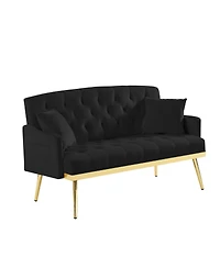 Streamdale Furniture Black 2 Seater Sofa