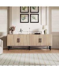 Streamdale Furniture 4-Door Tv Cabinet with Adjustable Shelves