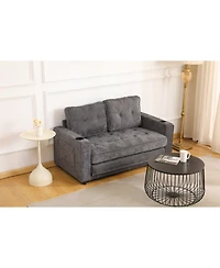 Streamdale Furniture 55" 3-Fold Sofa Bed - Convertible Futon Couch, Dark Gray