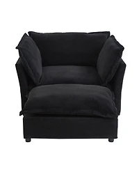 Streamdale Furniture Cozy Armchair Sofa with Ottoman