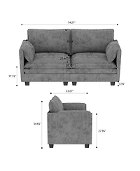 Streamdale Furniture 74" Loveseat Sofa