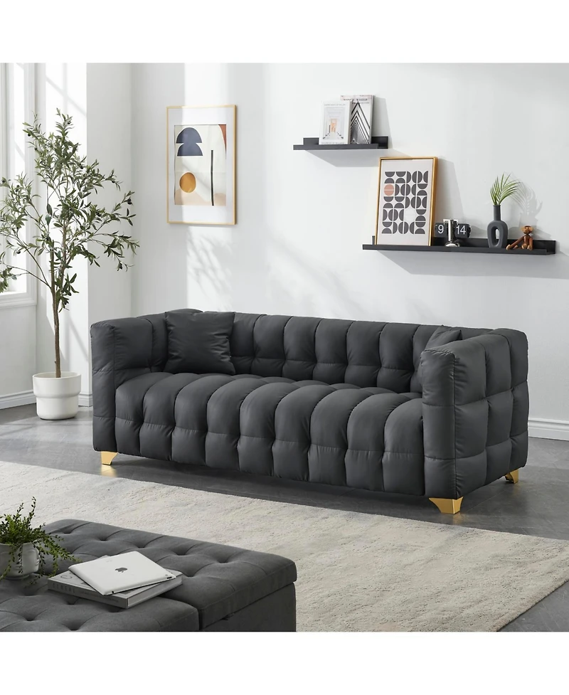 Streamdale Furniture Tech Fabric 3-Seat Sofa- 80" Long, Waterproof, Stain & Cat-Proof
