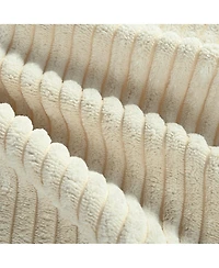 Streamdale Furniture Reversible Corduroy Sectional Sofa with Storage Chaise & Usb