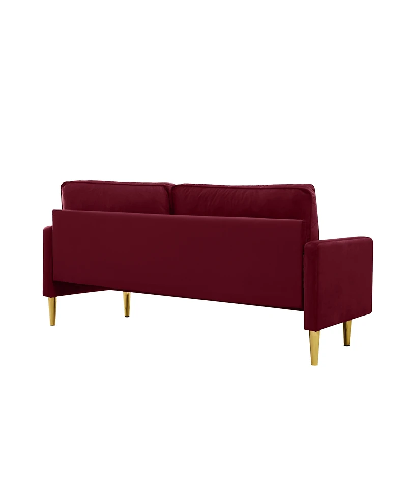 Streamdale Furniture Velvet Sofa 65 inch