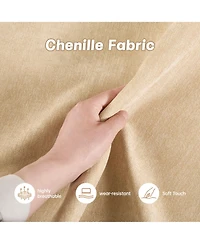 Streamdale Furniture Streamdale U Shape Sectional Sofa with Ottomans & Storage - Chenille Wheat