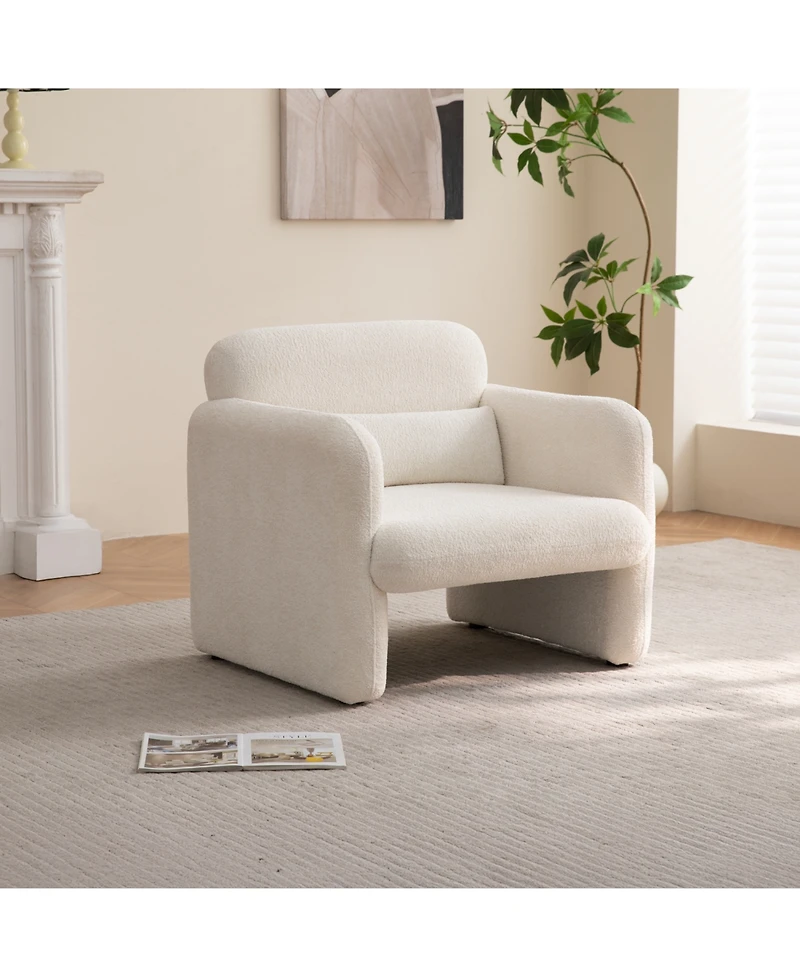 Streamdale Furniture 34" Velvet Sofa - Modern Single Couch for Small Spaces