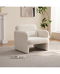 Streamdale Furniture 34" Velvet Sofa - Modern Single Couch for Small Spaces