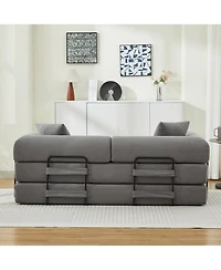 Streamdale Furniture Folding Sofa Bed 78.5" Convertible Couch with Pillows