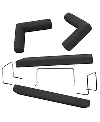 Streamdale Furniture Modular sofa convertible pudding block sofa bed with armrests