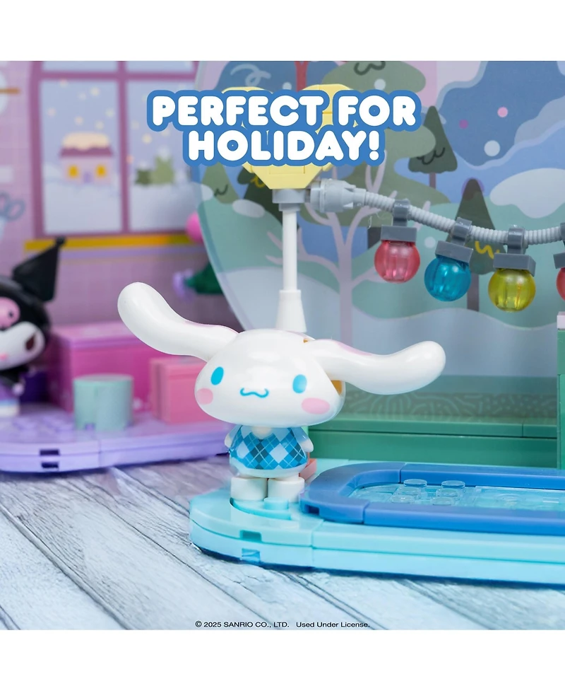 Hamee Sanrio Hello Kitty and Friends Holiday Collection Cute Building Block Set Fan Gift, Birthday, Stress Relief, Party Favor, Collectible Toy