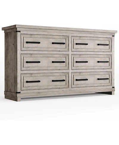 gaomon Modern 6-Drawer Bedroom Tv Cabinet, Wide Storage Dresser for Clothes Organization in Living Room, Dining Room, or Hallway