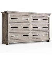 gaomon Modern 6-Drawer Bedroom Tv Cabinet, Wide Storage Dresser for Clothes Organization in Living Room, Dining Room, or Hallway