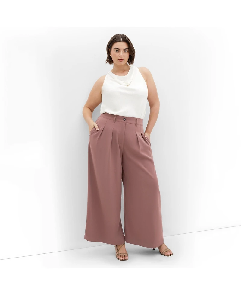 City Chic Women's Abbie Wide Leg Pant