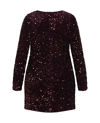 City Chic Women's Sequin Eclipse Dress