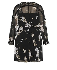 City Chic Plus Amira Print Dress