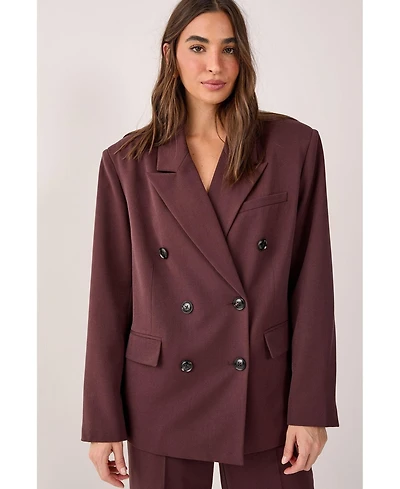 Nasty Gal Women's Double Breasted Oversized Blazer