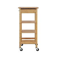 Oceanstar Bamboo Kitchen Trolley