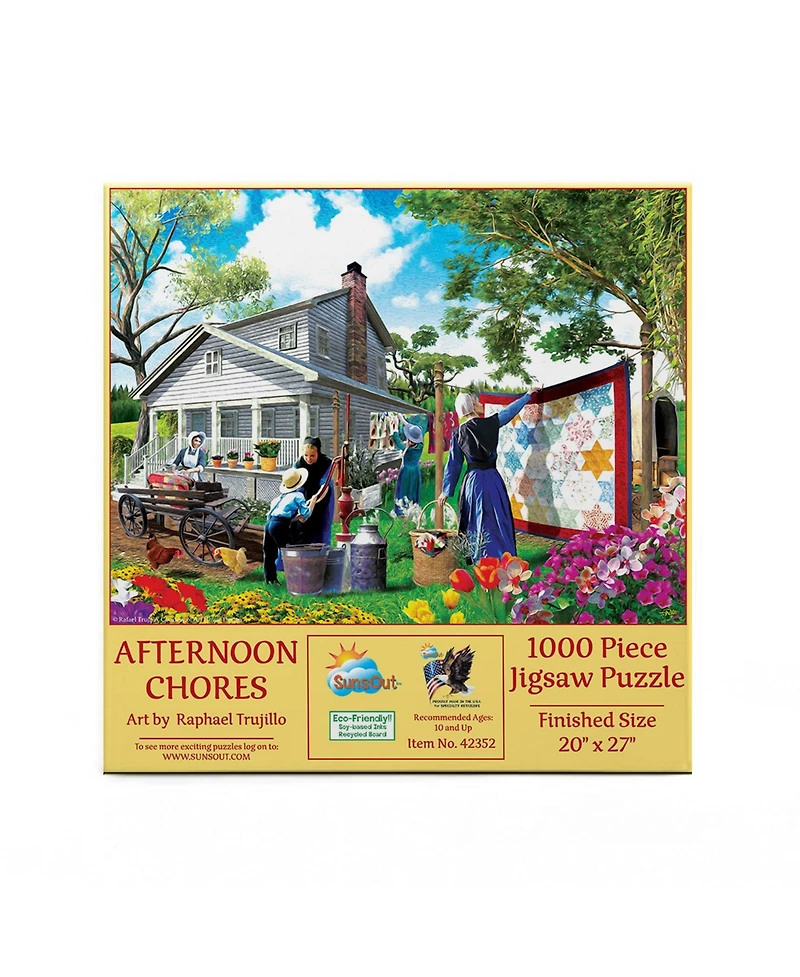 SunsOut Afternoon Chores 1000 piece Jigsaw Puzzle for Adults