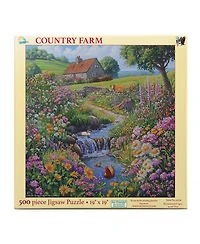 SunsOut Country Farm 500 piece Jigsaw Puzzle for Adults