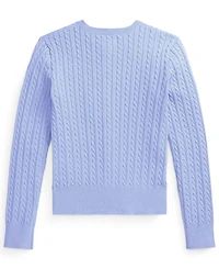 Polo Ralph Lauren Girls' 7-16 Mini-Cable Button Front Cardigan