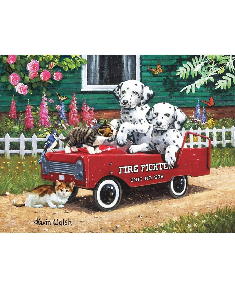 SunsOut Fireman Friends 300 piece Jigsaw Puzzle for Adults