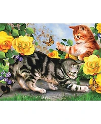 SunsOut Kitten Play 500 piece Jigsaw Puzzle for Adults
