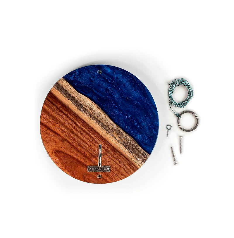 Elakai The River Epoxy Resin With Live Edge Acacia Wayfarer Art Hook Ring Game