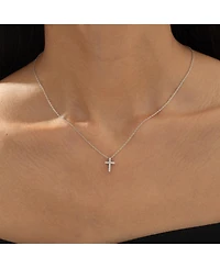 Bearfruit Jewelry Plated Aveline Crystal Cross Necklace Holiday Gift Guide